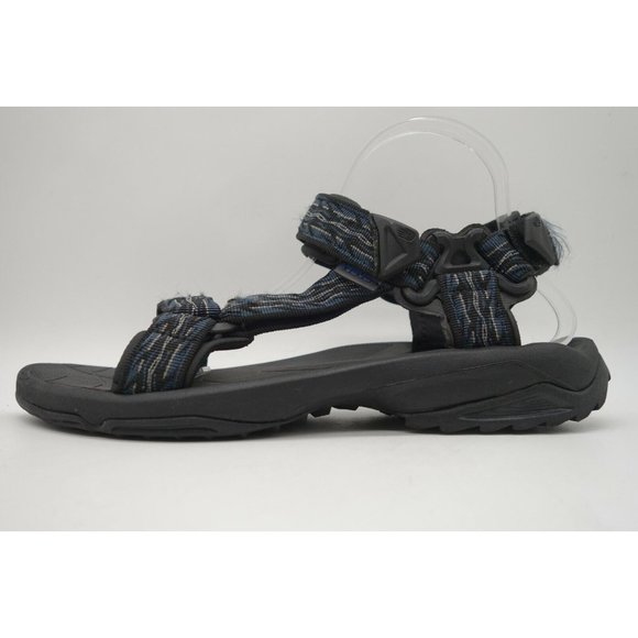 Teva Black Blue Adjustable Fit Slip On Trail Hiking Sandals Shoes Men\'s 9 main image 10
